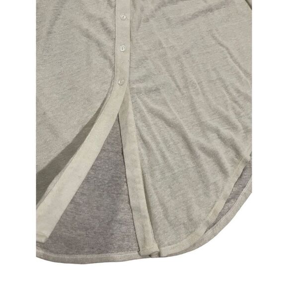 Anthropologie t.la sheer ivory long sleeve collar blouse size small NWT - Picture 5 of 9